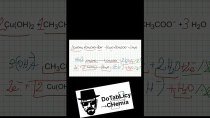 REDOX PRÓBA BENEDICTA Cu(OH)2+CH3CHO+OH #short #shorts #chemia #chemistry #umed #cke #medycyna