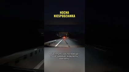 Oznakuj auto po zdarzeniu! Nocą to ratuje życie  #bezpieczeństwo #droga #polscykierowcy