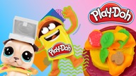 Play Doh & Littlest Pet Shop  Pizza i dostawa  bajki dla dzieci
