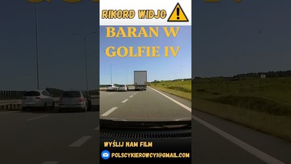 Nieudane włączanie się do ruchu na A1 #shorts #polscykierowcy #dashcam #polska #policja