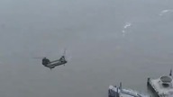 President Obama arriving in New York City with Super Force