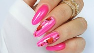 Valentines nails art tutorial step by step / Allepaznokcie Molly Lac
