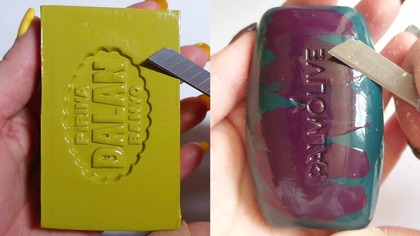 Soap Carving ASMR Relaxing Sounds no talking Satisfying ASMR Video