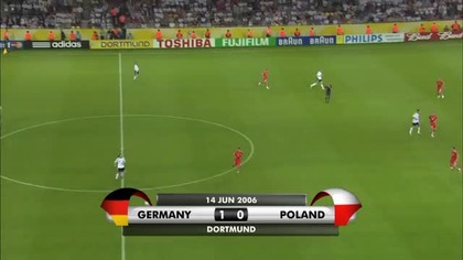MŚ Niemcy 2006 - Niemcy-Polska 1:0 (14. 06. 2006)