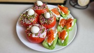 Talerz Wielkanocnych przystawek.  Smaczne i efektowne!
