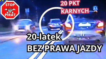 Kierujący Audi, bez prawa jazdy, ucieka przed policją w Skarszewach.  STOP PIRAT