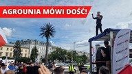 Kołodziejczak na dachu ciężarówki w centrum Warszawy.  Rolnicy i AgroUnia mówią DOŚĆ!