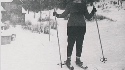 Alwida Bajor na tzw.  Szwajcarii Wileńskiej, 1964 r..