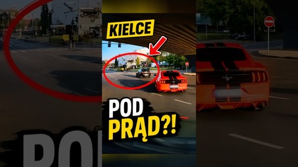 Skręt w lewo i nagle jazda pod prąd  Chwila nieuwagi? #polskiekierowcy #droga