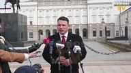 MENTZEN ZMIAŻDŻYŁ FUNKCJONARIUSZKĘ GAZETY WYBORCZEJ POD PAŁACEM PREZYDENCKIM! [cała konferencja]