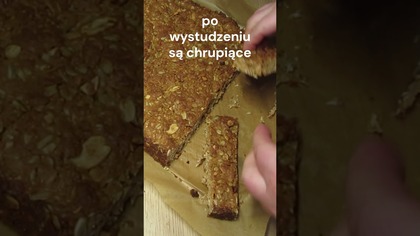 chrupiące BATONY/CIASTECZKA owsiane, z orzechami, miodem, masłem orzechowym super przekąska