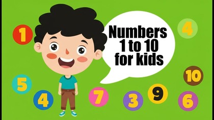 Numbers 1-10 for kids with kids