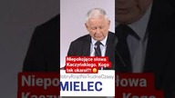 Szokujące i niepokojące słowa Kaczyńskiego.  Kogo tak ukarał? #shorts