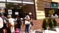 Ulica Sienkiewicza    księgarnia,  pączkarna, i lodziarnia _ Kielce