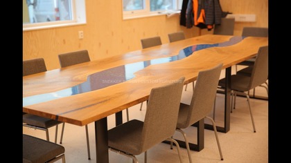 Konferencyjny Stół Dębowy za 90 000NOK Part 2 / Epoxy River Table / Snekker Robert