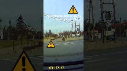 Wyjechanie pod prąd na roweryku #shorts #rikordwidjo