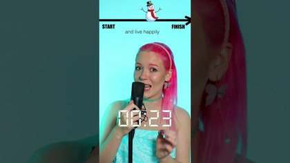 SIA - SNOWMAN *one breath challenge*