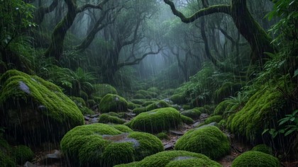 Heavy Forest Rain & Powerful Thunder &bull; Dark Storm Ambience