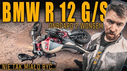 BMW R 12 G/S 2025 ENDURO  zobacz, jak naprawdę jeździ w terenie! ONBOARD + wywrotka