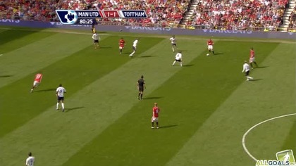 Premier League sezon 2009/2010 Man Utd 2-1 Tottenham Nani