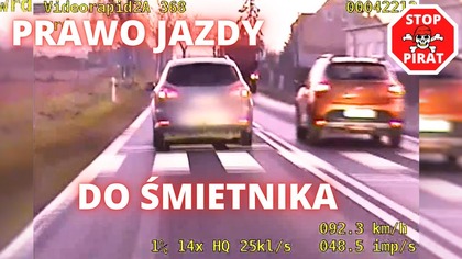 Szybka utrata prawa jazdy przez kierującego Fordem.  STOP PIRAT