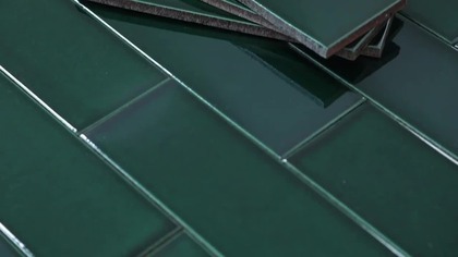 Verde Brillante  meksykańskie płytki jednokolorowe 7×20 cm | Talavera