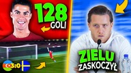 GOL z POŁOWY BOISKA! Szwecja UPOKORZONA...  ODWAŻNE słowa Zielińskiego! 128 GOLI Cristiano Ronaldo