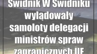 Świdnik: W Świdniku wylądowały samoloty delegacji ministrów spraw zagranicznych UE