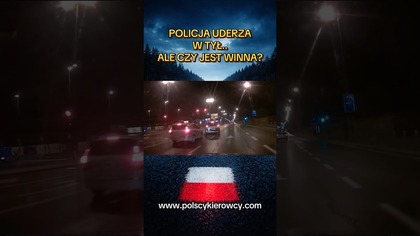 Zmiana pasa i BUM  Kto zawinił? #policja #kolizja #prawojazdy #shorts