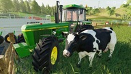 Tractor Traktor John Deere & JCB Bulldozer and Departure for the Cows | Traktory LS19