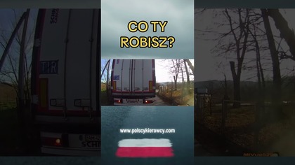 Cofający TIR i kierowca w martwym polu.  Sekundy od tragedii! #tir #droga #uwaga #wypadek #uwaga