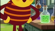 Teenager Barnaby Bumblebee talking to the Secret Bug Formula