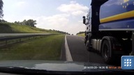 Tir zajechał mu drogę. Wylądował na poboczu [Bez Trzymanki]