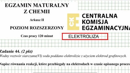 ZADANIE 44 CKE 2006 ELEKTROLIZA Na2SO4.  #chemia #chemistry