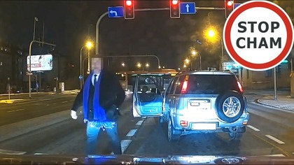 Podrzeszowski narwaniec - agresja drogowa #2138 Wasze Film