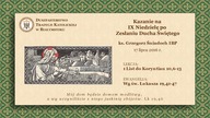 Kazanie na IX Niedzielę po Zesłaniu Ducha Świętego  ks  Grzegorz Śniadoch IBP  17 lipca 2016 r
