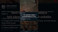 Przedmioty w D4 tak rzadkie, że Blizzard musiał udowodnić ich istnienie!