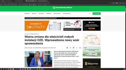 NOWY OBOWIĄZEK DLA POSIADACZY FOTOWOLTAIKI ! (720p 50fps AV1-48kbit AAC-polski)