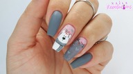 Winter bear nails art tutorial /Stardoro /Cuccio