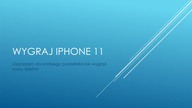 Wygraj Iphone 11
