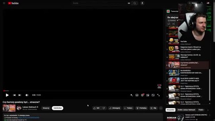 Martin Caine ogląda Czy horrory powinny być... straszne?.
Linki:
@lstelmach89 
https://youtu.be/hoMX4OHi8r4?sim3yXQLGUSxCrZIft

--
Wyślij wiadomość: https://tipply.pl/@Dark.Critic
Wesprzyj kanał: https://www.youtube.com/channel/UCG-6ehXkyrN-gbkCMNUFiYA/join
albo na Patronite: https://patronite.pl/MrocznyKrytyk

--
Zapraszam na Streamy: https://kick.com/martincaine
Kanał z Recenzjami Horror: https://www.youtube.com/@MrocznyKrytyk
Kanał z Grami Horror: https://www.youtube.com/@GLICZU%C5%9A-pl
Zapytania biznesowe: szczeryton@gmail.com

--
FilmWeb: https://www.filmweb.pl/user/TheMaker
IMDb: https://www.imdb.com/user/ur106848416/
Facebook: https://www.facebook.com/profile.php?id61560129398608 
Instagram: https://www.instagram.com/dark.critic_pl/

--
Produkcja: Martin Caine
Wideo należy do mnie. Wszelkie wykorzystane w ramach prawa cytatu materiały należą do ich prawowitych właścicieli.
Stream z dnia: 16.08.2025

--
Mikrofon do streamów: Rode XDM-100
Statyw do mikrofonu: Mozos SB38
Kamera: Sony a6400
Obiektyw: TAMRON 17-70mm f/2.8
Kamerka: Elgato Facecam 4K
Mikrofon do recenzji: RØDE Lavalier II + RØDE Wireless GO II
Monitor #1: ASUS TUF Gaming VG249Q1R
Monitor #2: ASUS TUF Gaming VG249Q1R
lawiatura: Dell KB216-B QuietKey USB (biała)
Myszka: Trust Gaming GXT 144 Rexx
Słuchawki: Beyerdynamic DT 770 PRO 250
Lampa #1: AMBITFUL LEDP60C
Lampa #2: Godox LED6BI Litemons Bi-Color (3200K - 6500K)
Obudowa: Fractal Design Define 7 Black Solid
Procesor: Intel Core i7-12700KF
Karta graficzna: INNO3D GeForce RTX 3080 X3 OC LHR 12GB GDDR6X
Chłodzenie: be quiet! Dark Rock Pro 4 120/135mm
Płyta Główna: ASUS ROG MAXIMUS Z690 FORMULA DDR5
RAM: Kingston FURY 32GB (2x16GB) 5200MHz CL40 Beast Black
Zasilacz: be quiet! Dark Power PRO 12 1500W 80 Plus Titanium
Dysk #1: Kingston 500GB M.2 PCIe Gen4 NVMe Fury Renegade
Dysk #2: Lexar 4TB M.2 PCIe Gen4 NVMe NM790
Dysk #3: Samsung 990 Pro MZ-V9P2T0BW

00:00:00 -
