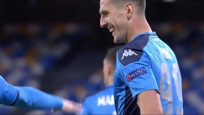 Klasyczny hat-trick Milika w meczu z Genk! (2019)
