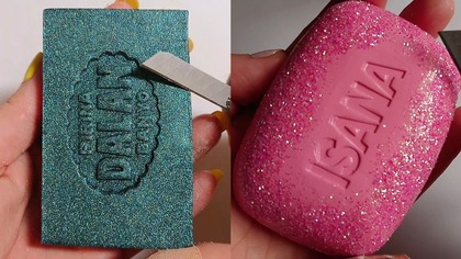 Soap Carving ASMR Relaxing Sounds no talking Satisfying ASMR Video