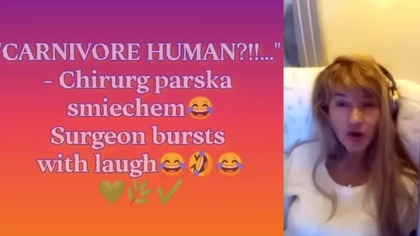 CARNIVORE HUMAN - Chirurg parska smiechem Surgeon bursts with laugh