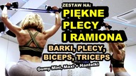 TRENING PLECÓW I RĄK - Barki, Biceps, Triceps - Ćwiczenia w Domu z Gumami i Hantlami