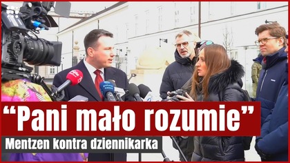 Ostre starcie Mentzena z dziennikarką TVP! | Gazeta.pl
