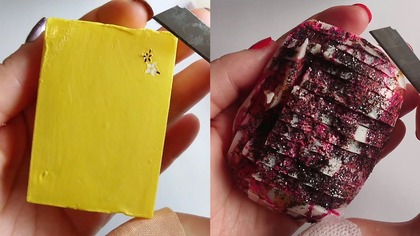 Soap Carving ASMR Relaxing Sounds no talking Satisfying ASMR Video