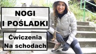 SKUTECZNE ĆWICZENIA NA NOGI I POŚLADKI | ćwiczenia na schodach | Brazylijskie pośladki, piękne nogi