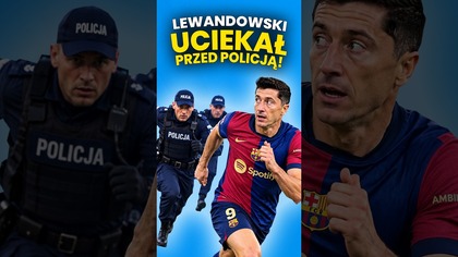 Dlaczego Lewandowski UCIEKAŁ przed POLICJĄ? #shorts #lewandowski #piłkanożna