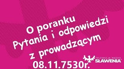 Rozmowy o Poranku w Tv Sławenia 8. 11. 7530r. sław/2022r. łac.